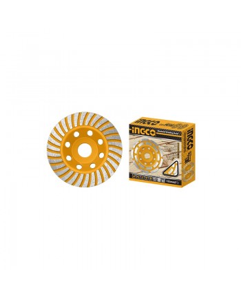 DISCO DIAMANTATO SEGMENTATO TURBO A TAZZA 115MM - CGW011151 INGCO