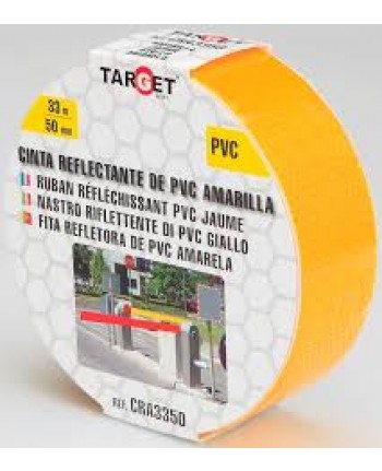 CINTA NASTRO ADESIVO RIFLETTENTE PRISMATICO 33 MT X 50 MM -- GIALLO CATARIFRANGENTE