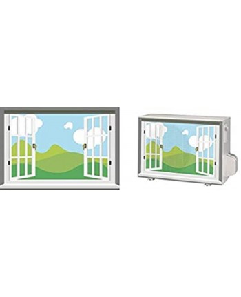 012 Cover copertura per climatizzatore unita esterna 80x60cm - con microfori brevettata - mod. finestra