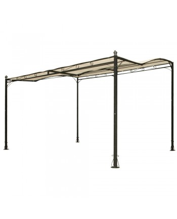 531857 - Pergola patio gazebo in acciaio appoggio a parete 300x250cm