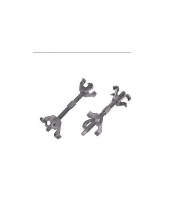 CHIAVE ATTREZZO SMONTA MOLLE AMMORTIZZATORI  doppio 4 bracci- 36CM -COMPRESSORI 
