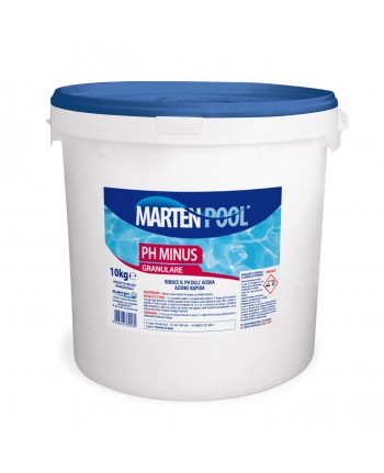 MARTEN CORRETTORE PH MENO - 10KG - GRANULARE RAPIDO SCIOGLIMENTO - PISCINE