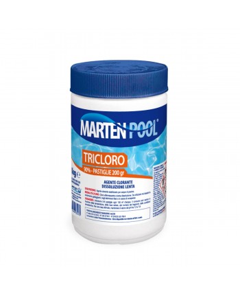 1KG CLORO - Tricloro 90% - PER PISCINE IN PASTIGLIE DA 200GR  PISCINA