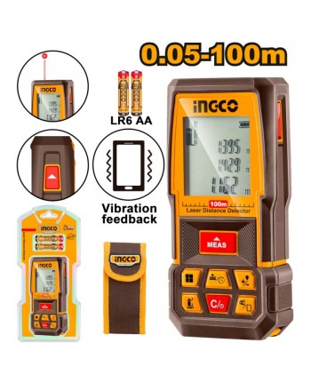 MISURATORE LASER 100MT - METRO LASER INGCO HLDD1008