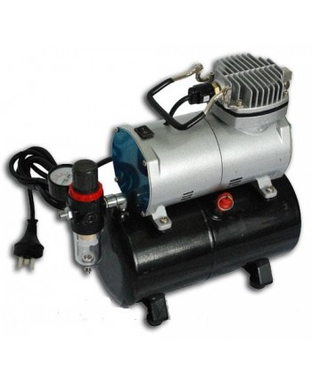 MINI COMPRESSORE AEROGRAFO SILENZIATO +SERBATOIO 3LT - COMPRESSORINO 