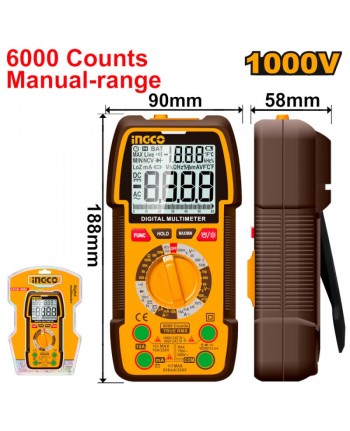 TESTER MULTIMETRO MISURATORE DIGITALE INGCO DM310002