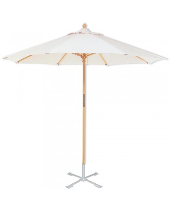 Ombrellone legno tondo d.300 cm palo d.40 mm arredo giardino