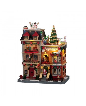 LEMAX- PAESAGGIO ROOFTOP BABBO NATALE - NATALE NATALIZIO 25861