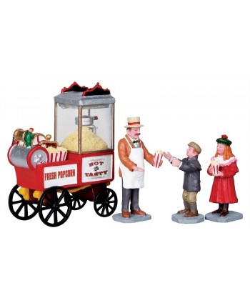 LEMAX- CARRETTO POP CORN E PERSONAGGI  - PRESEPE  NATALIZIO 02832