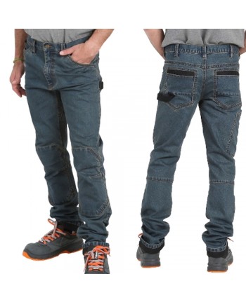 Beta Work 7526 - tgXL - Jeans tecnico da lavoro slim fit pantaloni elasticizzati tasche