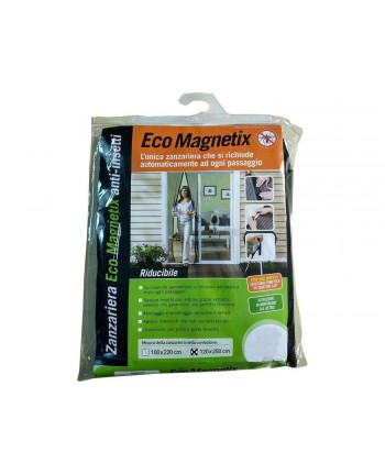 TENDA ZANZARIERA MAGNETICA Nera Riducibile 140x240CM PER PORTA BALCONE