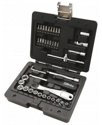 Beta Utensili 903E/C42 Serie 42 Chiavi bussola cricchetto inserti 1/4" 