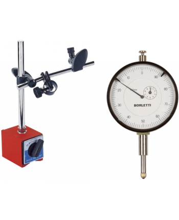 Borletti - BASE MAGNETICA SNODABILE + COMPARATORE CENTESIMALE professionale - 