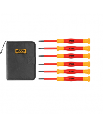 Set 6 cacciaviti ISOLATI di precisione 1000v - INGCO HKIPSD0601