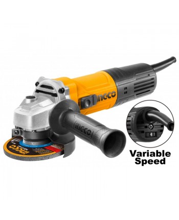 SMERIGLIATRICE ANGOLARE 125MM 900W - Con Regolatore di Velocita' - INGCO AG900285