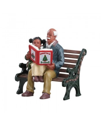 LEMAX- SOGGETTO NONNO E NIPOTE SU PANCHINA - NATALE NATALIZIO 72505