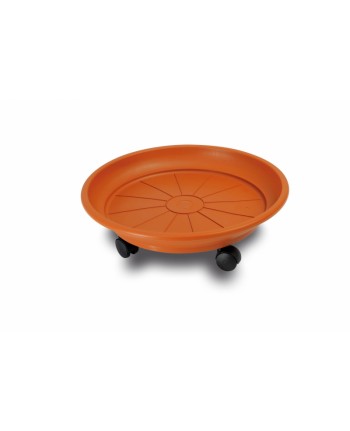 CARRELLO PORTAVASO SOTTOVASO CON RUOTE D30cm