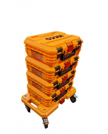 SET 4 Cassette Portautensili Impilabili 41cm + Carrello - PORTATTREZZI - PBXS INGCO