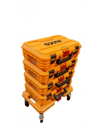 SET 4 Cassette Portautensili Impilabili 48cm + Carrello - PORTATTREZZI - PBXS INGCO