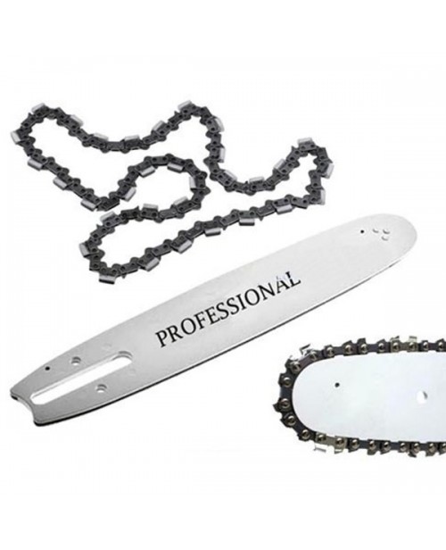 Gomme Moto Lama E Barra Per Motosega Da 45 Cm 18" Pollici 72 Maglie Ricambio Più Catena E Seconda Catena In Omaggio Per Motoseghe Scoppio 45 CC 52 CC Ricambio Barra Guida - Foto 8