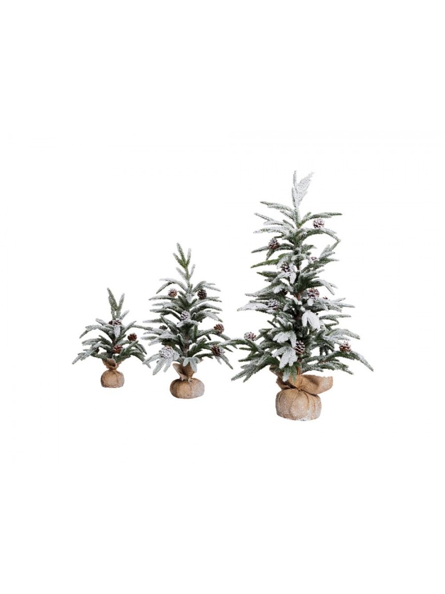Pinetto Innevato 72cm Con Pigne Real Touch Albero Di Natale Realistico Natalizio Alberi Di Natale E Decorazioni