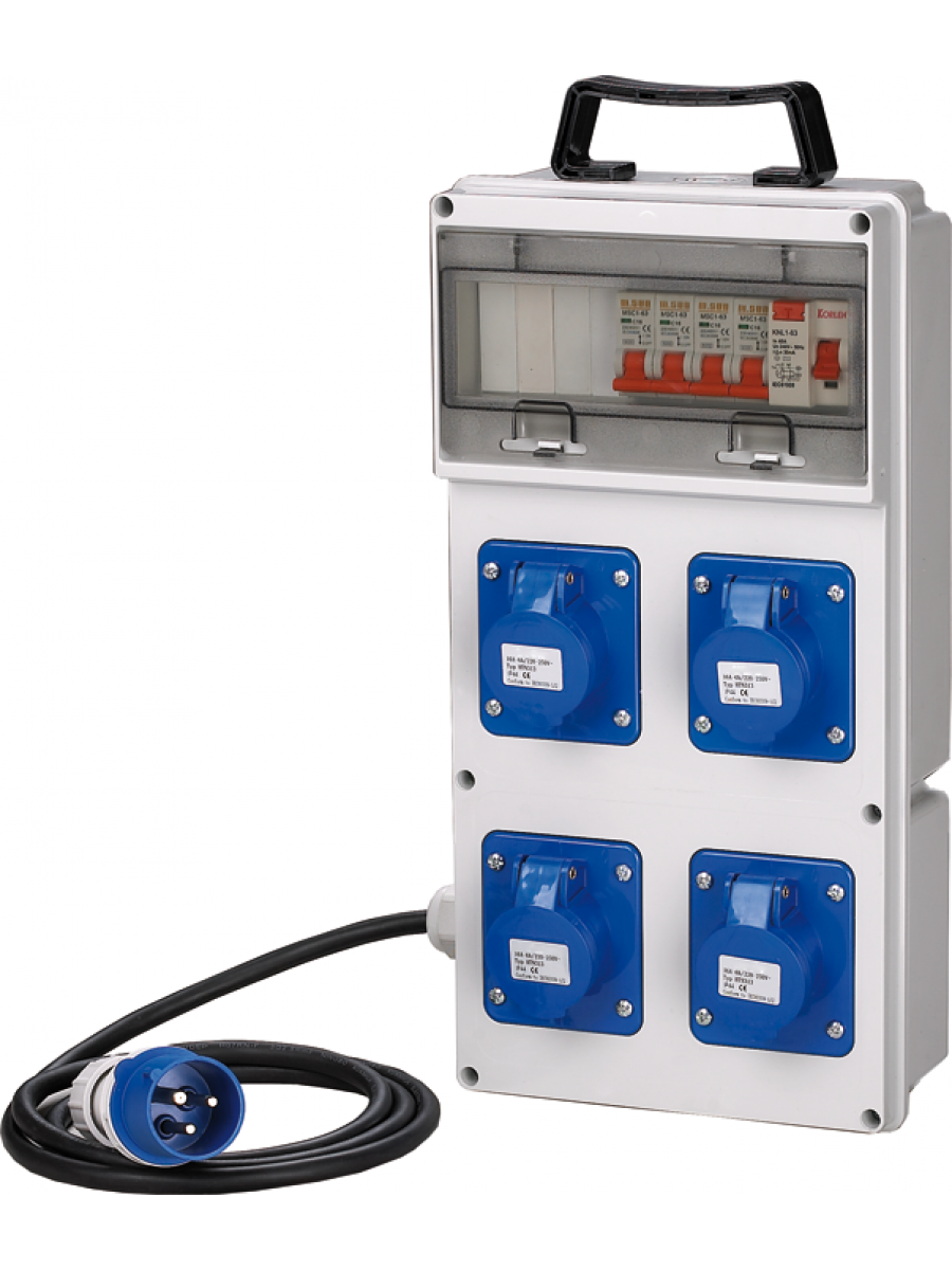 QUADRO ELETTRICO ASC CANTIERE 4 PRESE 230 V IP44 ...