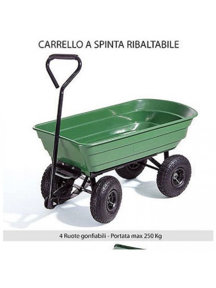 Heavy Duty CARRIOLA DA GIARDINO Mesh carrello Utility Carrello Ribaltabile Dump 4 RUOTE 