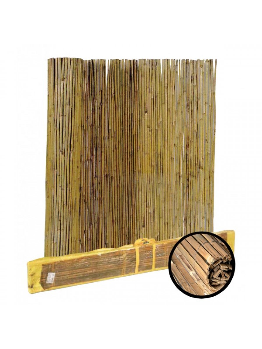 Tenda Ombreggiante In Bambù | 100x240cm | Con Carrucola | Per Interni Ed Esterni - Foto 4