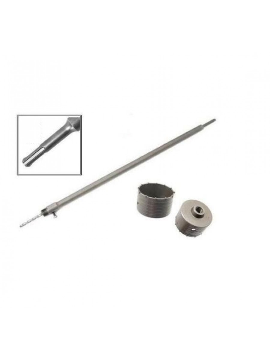 Fresa A Tazza 160mm Con Asta SDS Max 350mm - Per Forare Muri (No Cemento Armato)