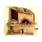 84673 Forno con lampada effetto fiamma presepe natale