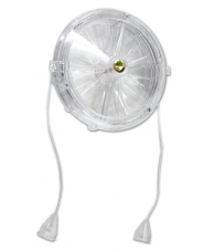AERATORE PER FINESTRE MM 120 IN ABS - GRIGLIA AERAZIONE CON VENTOLA