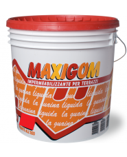 GUAINA LIQUIDA - 4lt - Rosso ossido - IMPERMEABILIZZANTE PEDONABILE PER TERRAZZI - MAXIGOM