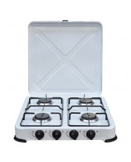 FORNELLO 4 FUOCHI A GAS GPL - Fornellone 52X52X10CM campagna campeggio