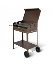 Barbecue artigianale tipo pesante 70x40cm POLIFEMO - peso 26kg - con coperchio Artigianferro made in Italy