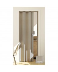  27311 - PORTA A SOFFIETTO IN PVC colore cedro  83x214 cm.-- "MAYA CEDRO"