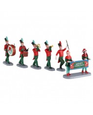 PARATA MUSICISTI VILLAGGIO DI NATALE LEMAX 03515 - CHRISTMAS ON PARADE SET OF 6