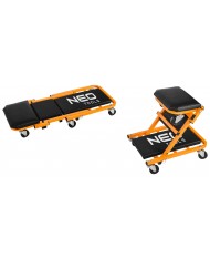 LETTINO - SEGGIOLINO CARRELLO SOTTOMACCHINA PROFESSIONALE - NEO TOOLS 11-601-1