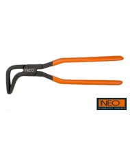 31-080 - Pinza piegatrice  a becchi larghi 90° per lattonieri manici ricoperti in PVC