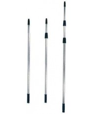 Asta Alluminio mt 6 Regolabile | Asta telescopica | Manico allungabile ergonomico | Pertica prolunga per Pulizia tapparelle, soffitti, cornicioni, ragnatele