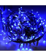 Catena luminosa 300 led BLU GHIACCIO per esterni/interno LUCI ALBERO NATALE