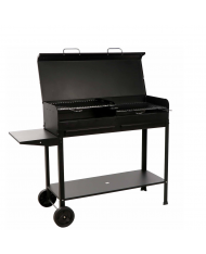 Barbecue artigianale tipo pesante 100x40cm POLIFEMO - peso 32kg - con coperchio Artigianferro made in Italy