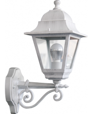  LANTERNA DA GIARDINO BIANCO CHIC ALTA PAPILLON LAMPADA LAMPIONE A MURO