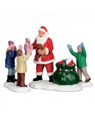 Lemax Incontro Con Babbo Natale Set 3 - It's Santa! - LEMAX - 52318