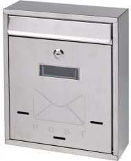 52950 - CASSETTA POSTALE IN ACCIAIO INOX  PER ESTERNO 26x9x31 cm  "DOMUS " MAURER