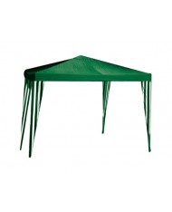 GAZEBO IN ACCIAIO verde - 3x4 MT 2,6h - con tubolari - Tropikana