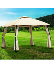 GAZEBO IN METALLO "MARINHA" PAPILLON - 330x330x275cm