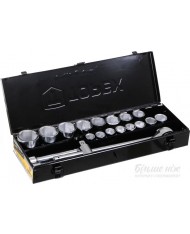 38D296 KIT BUSSOLE - 3/4 - 21PZ 19-50mm CRICCHETTO CON LEVA + CHIAVI A BUSSOLA - CAMION TIR