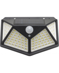 LAMPADA SOLARE CON SENSORE CREPUSCOLARE/MOVIMENTO 100 LED MAURER