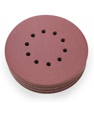 10pz - Disco abrasivo 225MM - GRANA 60 - dischi carta vetro abrasiva x levigatrice giraffa