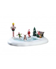 Pattinaggio sul ghiaccio VILLAGGIO DI NATALE LEMAX 64045 - North pole ice follies